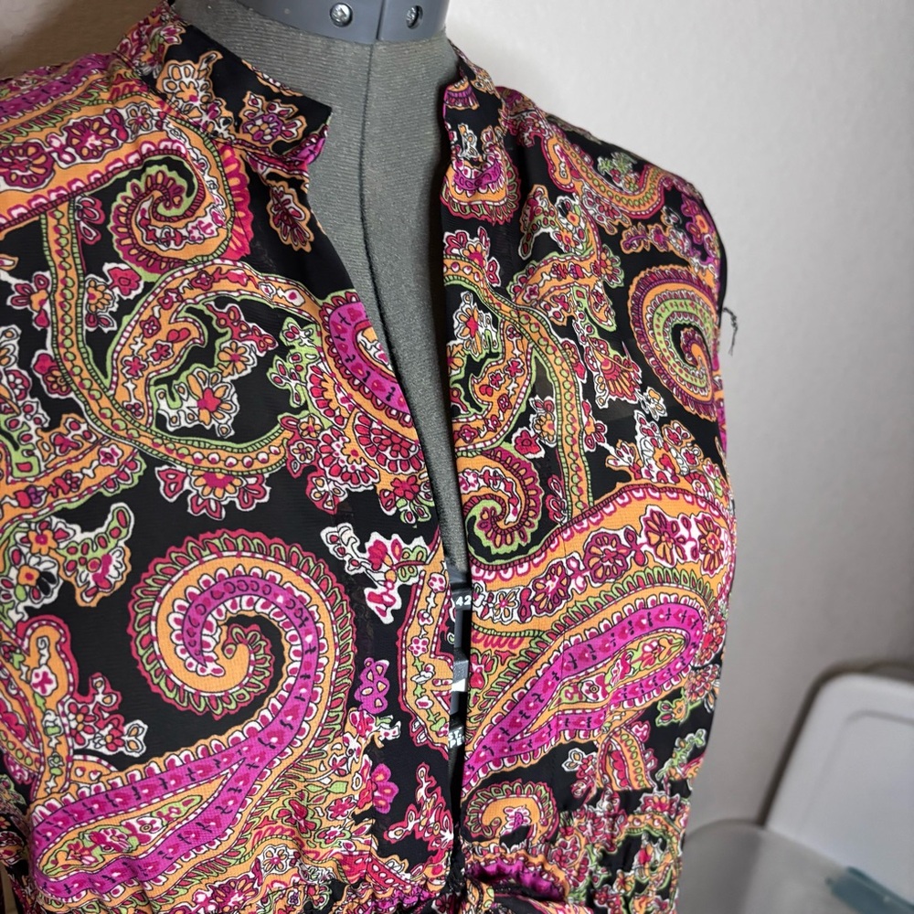 Coldwater Creek Multicolor Paisley Top‎ - Picture 4 of 9